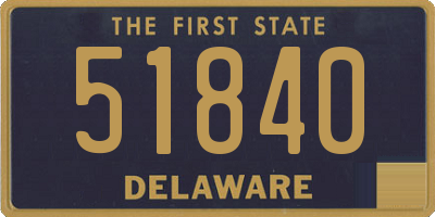 DE license plate 51840