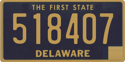 DE license plate 518407