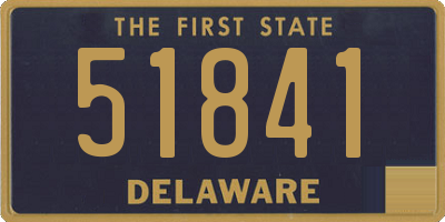 DE license plate 51841