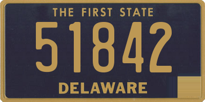 DE license plate 51842