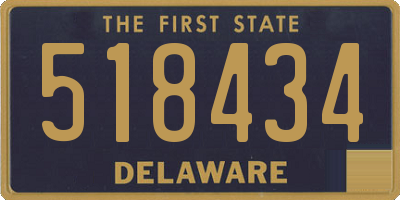 DE license plate 518434
