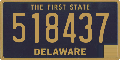 DE license plate 518437