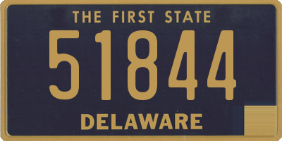 DE license plate 51844