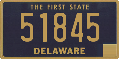 DE license plate 51845