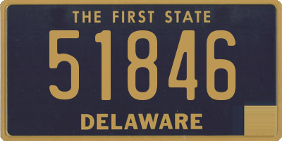 DE license plate 51846