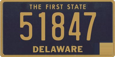 DE license plate 51847