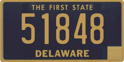 DE license plate 51848