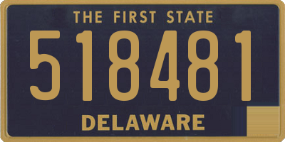 DE license plate 518481