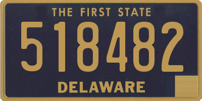DE license plate 518482