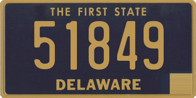 DE license plate 51849