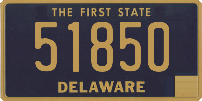 DE license plate 51850