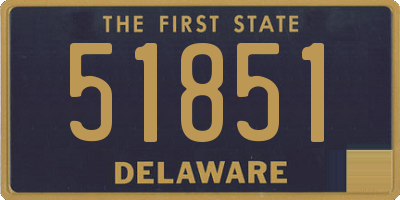 DE license plate 51851