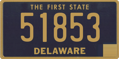 DE license plate 51853