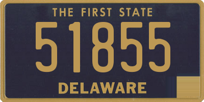 DE license plate 51855