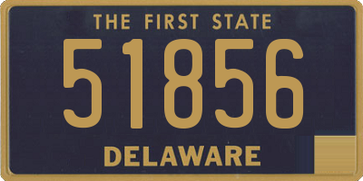 DE license plate 51856