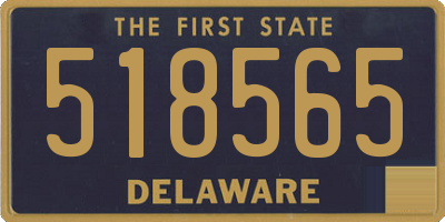 DE license plate 518565