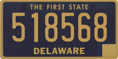 DE license plate 518568