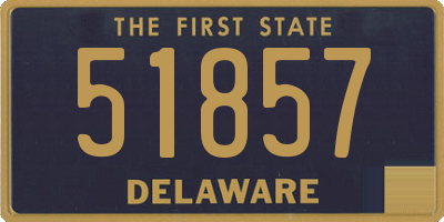 DE license plate 51857