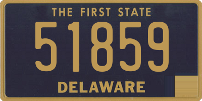 DE license plate 51859