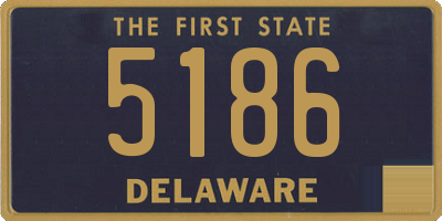 DE license plate 5186