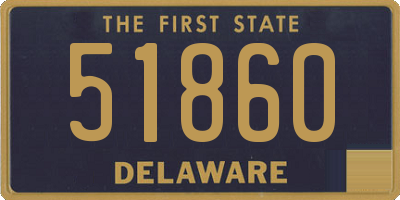 DE license plate 51860