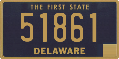 DE license plate 51861