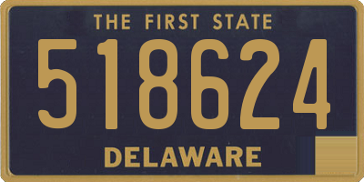 DE license plate 518624
