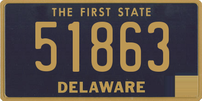 DE license plate 51863