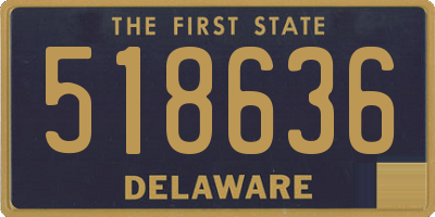 DE license plate 518636