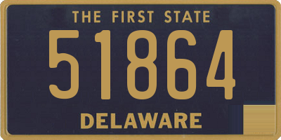 DE license plate 51864