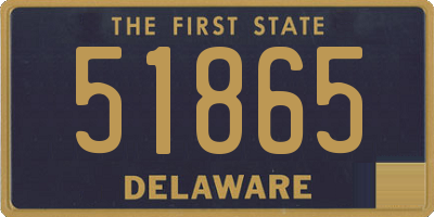 DE license plate 51865