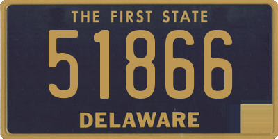 DE license plate 51866