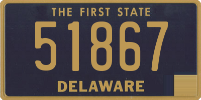 DE license plate 51867