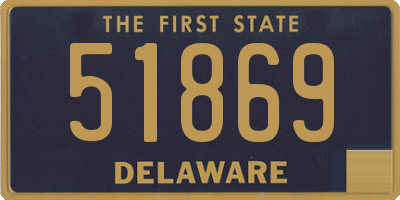 DE license plate 51869