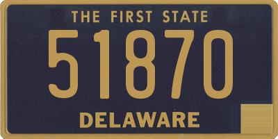 DE license plate 51870