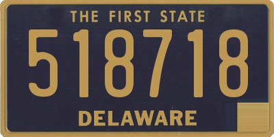 DE license plate 518718