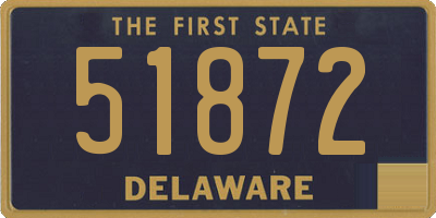 DE license plate 51872