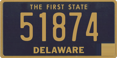 DE license plate 51874