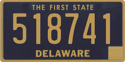 DE license plate 518741