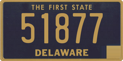 DE license plate 51877