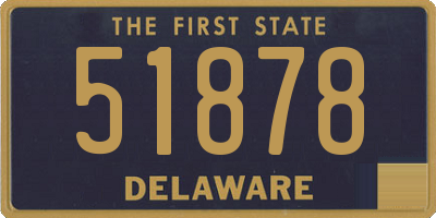 DE license plate 51878