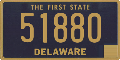 DE license plate 51880