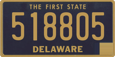 DE license plate 518805
