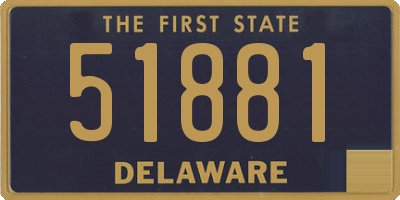 DE license plate 51881