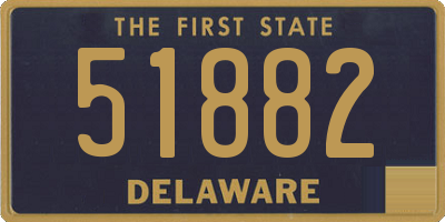 DE license plate 51882