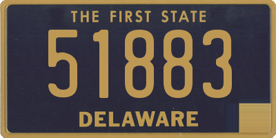 DE license plate 51883