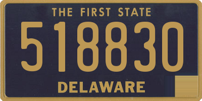 DE license plate 518830