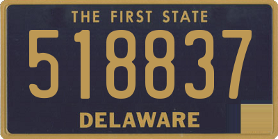 DE license plate 518837