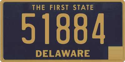 DE license plate 51884