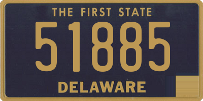 DE license plate 51885